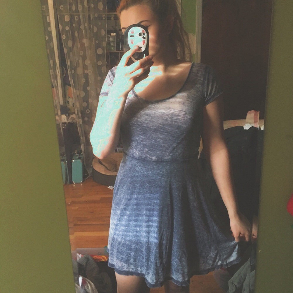 Diamond Back Cut Skater Dress